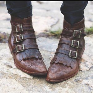 Modern Vice Jett Booties - Cognac